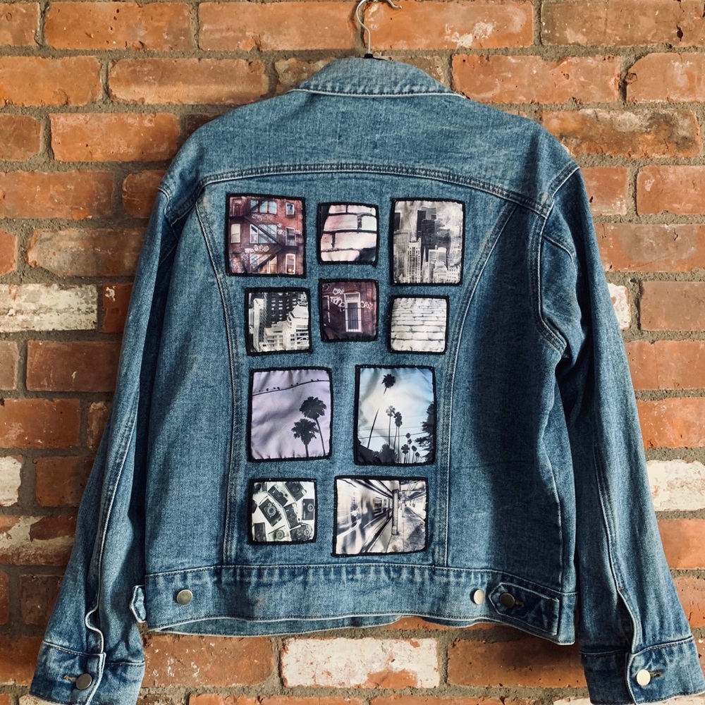 Embroidered jean jacket